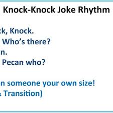 More images for good knock knock jokes for adults » Knock Knock Jokes Have An Inherent Rhythmic Structure In How They Are Download Scientific Diagram
