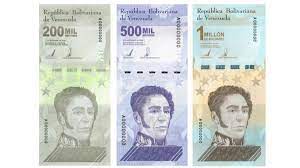 Venezuela'da 4 TL Değerindeki 1 Milyonluk Banknotlar Tedavülde