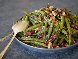 roasted green beans with cranberries