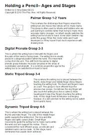 Stages Of Pencil Grip Development Google Search Pencil