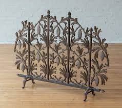 Cast Iron Fireplace Screen Sold At