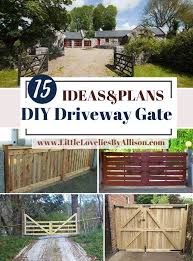 15 Diy Driveway Gate Ideas How To