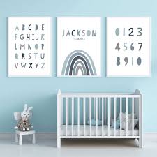 There's no need to deal with the hassle of wallpaper, paint or stencils when you can easily apply and reposition printed, patterned, blue or pink walls decals effortlessly. Personalized Baby Name Birth Date Rainbow Nursery Wall Art Canvas Painting Poster Print Pictures Gift For Baby Room Home Decor Painting Calligraphy Aliexpress