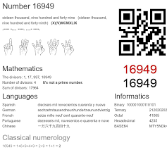 16949 number, meaning and properties - Number.academy