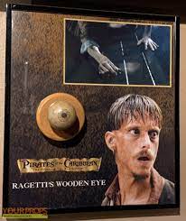 Pirates of the Caribbean: The Curse of The Black Pearl Ragetti's wooden eye  original movie prop