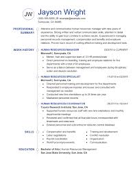It requires applicants above the intermediate level of experience to apply. Human Resources Manager Resume Examples Human Resources