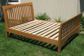 Cherry Sleigh Bed Woodworking