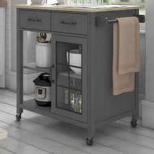 21 posts related to rolling kitchen island with seating. August Grove Wommack Rolling Kitchen Cart With Solid Wood Top Reviews Wayfair