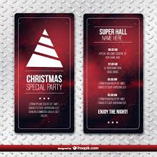 Christmas Party Flyer Template Vector Free Download