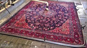 oriental rug turns yellowish after