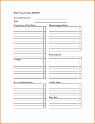 Sample Sales Call Reports And Doc Sales Call Plan Template Weekly