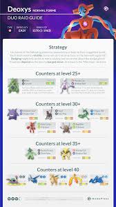 Deoxys Normal Forme Duo Raid Guide Pokemon Go Wiki Gamepress