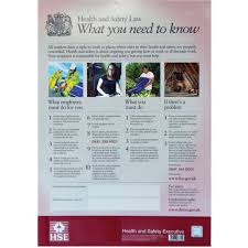 You can also add details of any employee safety representatives or health and safety contacts if you wish to do so. Health Safety Law Poster 420mm X 297mm Gompels Healthcare