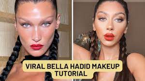 my viral bella hadid makeup look easy