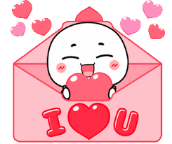 kawaii love sticker kawaii love you