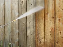 pressure washing a fence clearwave
