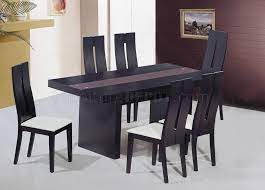 Modern Wenge Finish Dining Table With