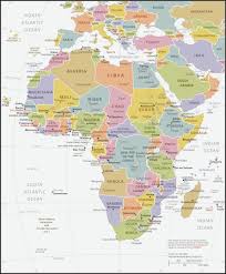 african geography map facts