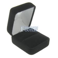 black velvet ring box display jewelry