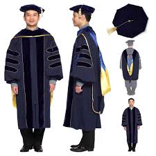 6 tips to put on your graduation regalia the right way put the hood on over your head with the velvet side up and the small tapered end in front. Complete Doctoral Regalia Rental For University Of California Graduation Gown Graduation Cap And Gown Doctoral Regalia