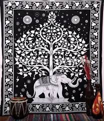 Tree Of Life With Elephant Tapestries
