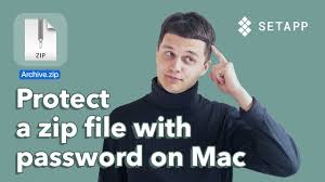 pword protect a zip file on mac