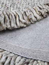 handmade grey wool rugs with tel