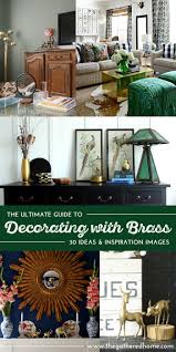 how to decorate with brass