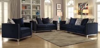 phaedra navy blue fabric living room