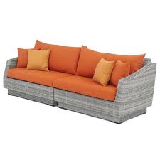 weather wicker patio sofa