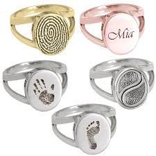 whole personalized oval v ring