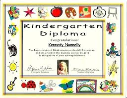 Kindergarten Certificate Template