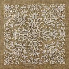 I'd love to see it! Damask Square Cross Stitch Pattern Ink Circles