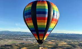 balloon flight with chagne wine