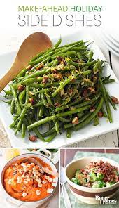 Whether you prefer bright vegetables, potatoes, or something with whole grains, here are 30 side dishes for christmas ham to round out. Save Time With These 35 Make Ahead Holiday Side Dishes Holiday Side Dishes Thanksgiving Side Dishes Holiday Recipes Side Dishes