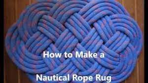 how to make a nautical rope rug you