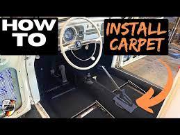 how to install a vw beetle carpet kit