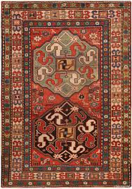 antique caucasian tribal kazak rug