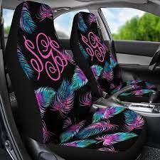 Monogrammed Car Seat Covers Bright