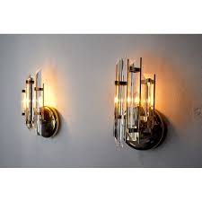 Pair Of Vintage Venini Wall Lamps In