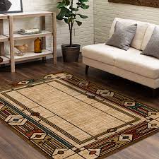brown indoor area rug in the rugs