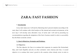 ZARA Case Study  PESTLE   SWOT Analysis
