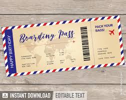boarding p gift ticket travel