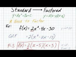 Standard Form To Factored Form