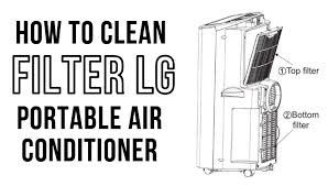 how to clean filter lg portable air