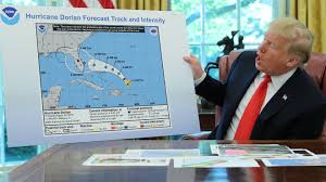 Trump Displays Hurricane Map Doctored To Support His Tweet