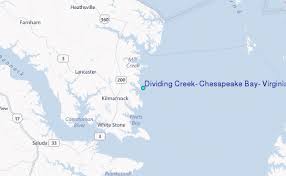 Dividing Creek Chesapeake Bay Virginia Tide Station