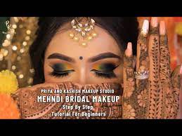 mehndi bridal makeup step by step