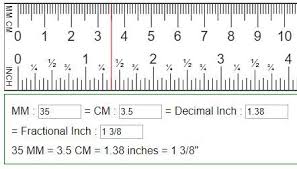 In the drawing below we show various options for cm and mm and how to correctly read the ruler; Convert Mm Cm To Fraction Or Decimal Inches In Mm Cm Metric Conversion Chart Reading A Ruler Ruler Measurements