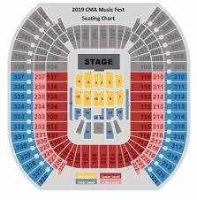 Cma 2019 Music Festival Gold Circle Front Row 1 Ticket